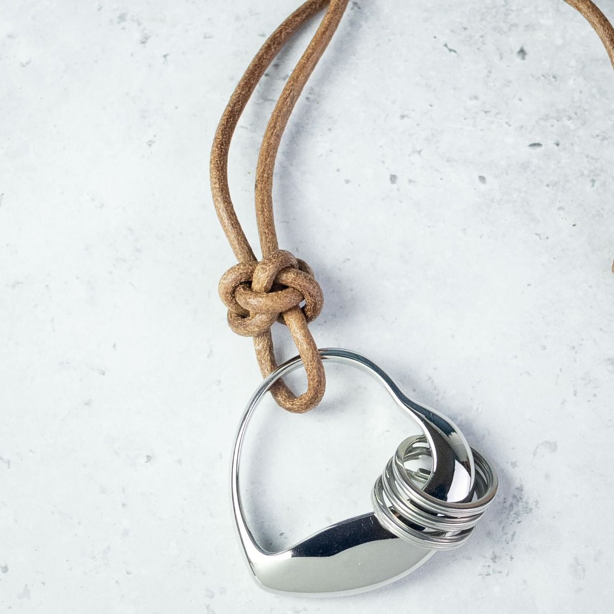 Georg Jensen Heart Keyring - Mirror Keyring