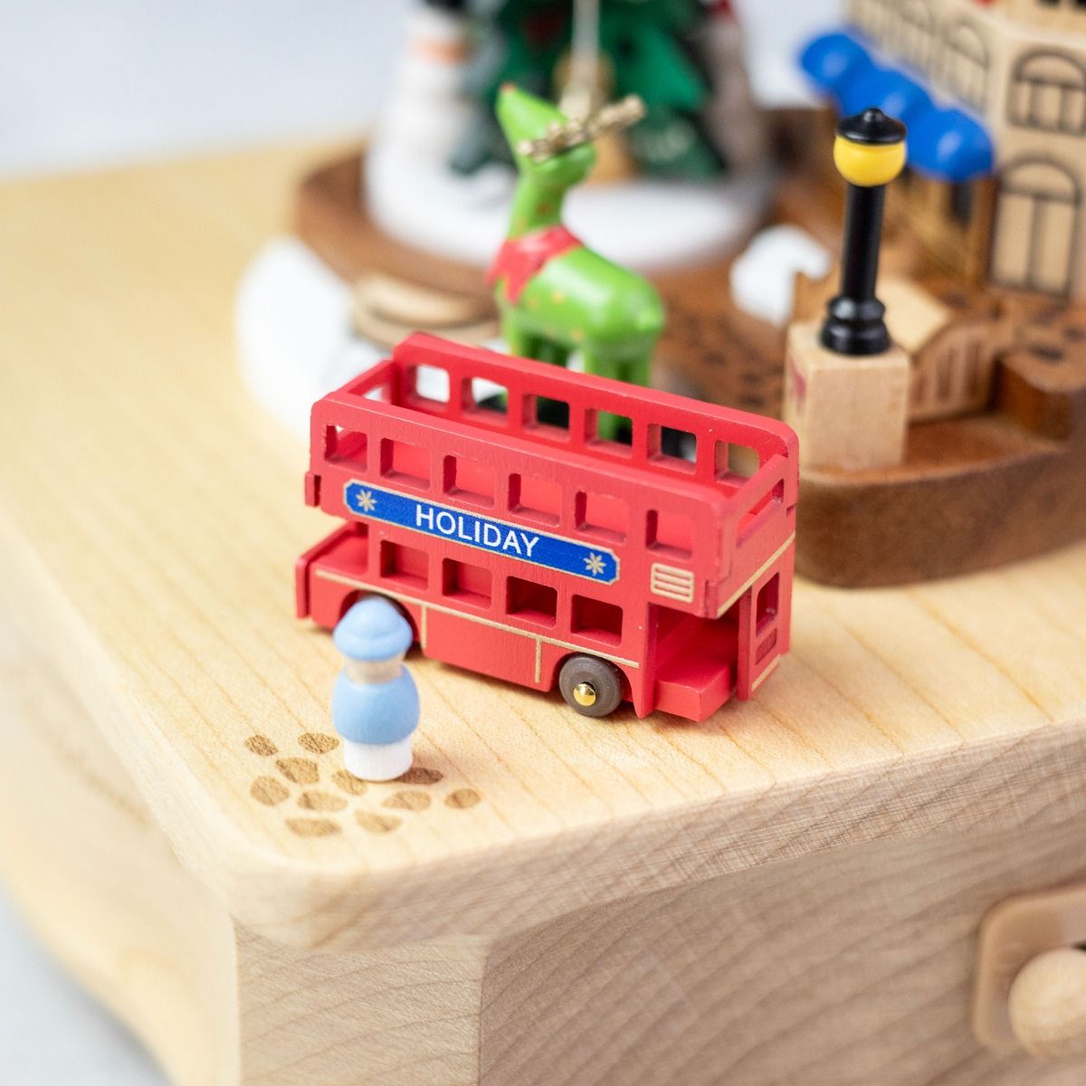 Wooderful Life Christmas City Wooden Music Box