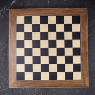 Deluxe Black and Sycamore Chess Board - Large