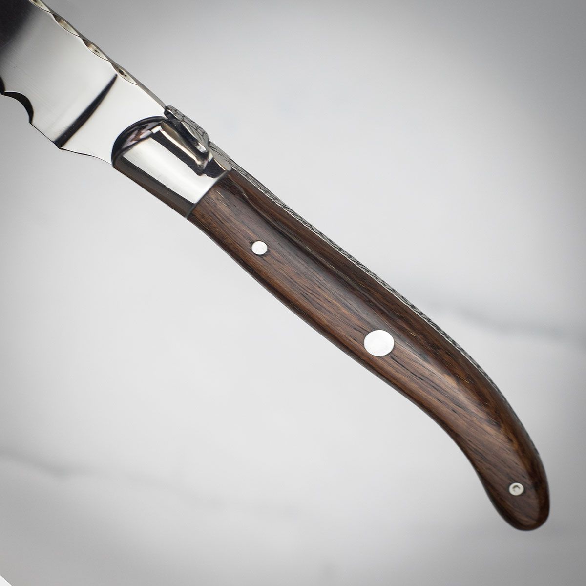 Claude Dozorme Laguiole Bread Knife in Gift Box Vallernia Handle