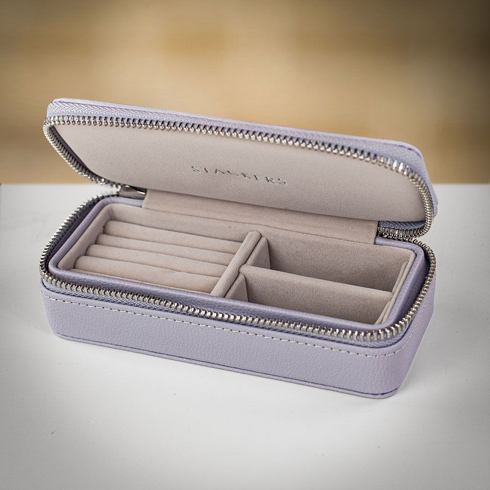 Stackers Travel Jewellery Box - Medium - Lavender - can be Engraved or Personalised