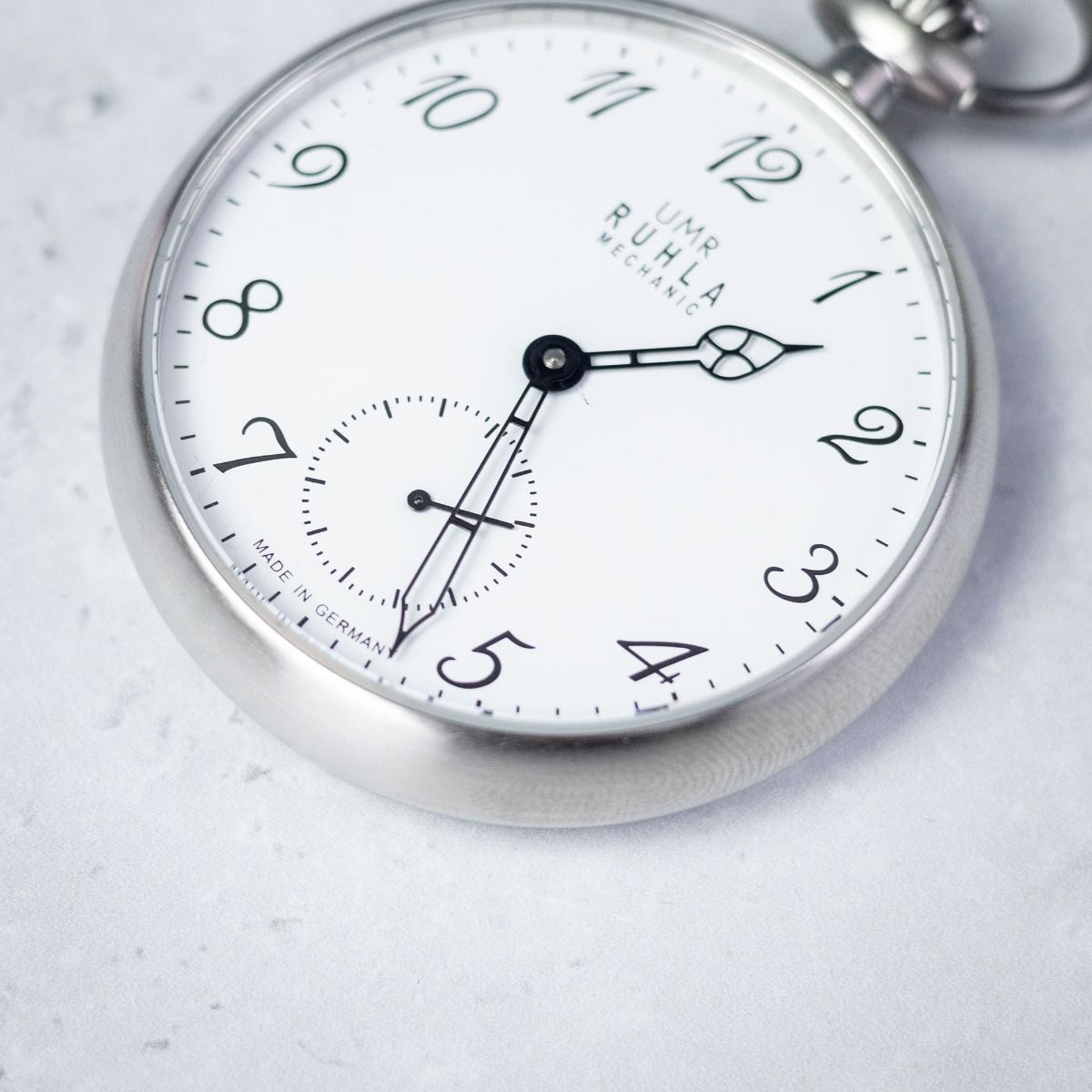 UMR RUHLA Orologio da polso, quarzo, analogico, cinturino in pelle, cassa in acciaio, impermeabile fino a 3 bar