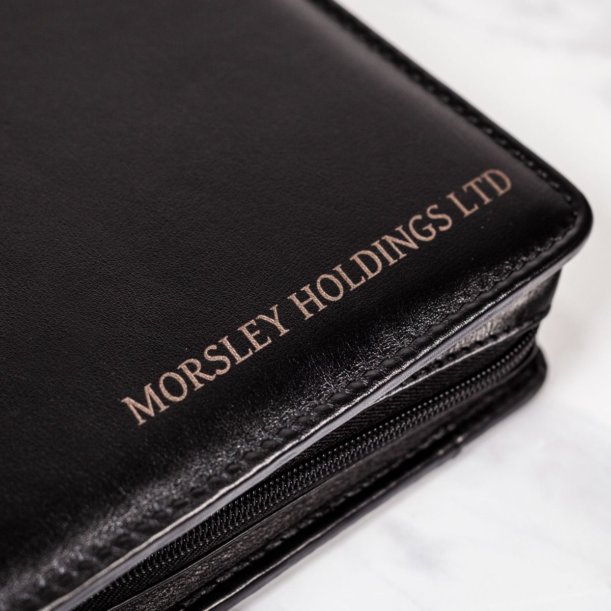 Farrar & Tanner Ascot Leather A4 Zipped Deluxe Conference Folder