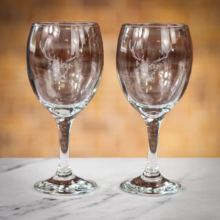 Stag Wine/Water Glasses (Set of 2)