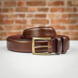Barbour Men’s Leather Belt Gift Box – Brown