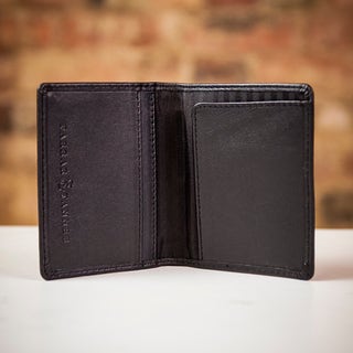 Farrar & Tanner Nappa Leather Slimline City Wallet - Black