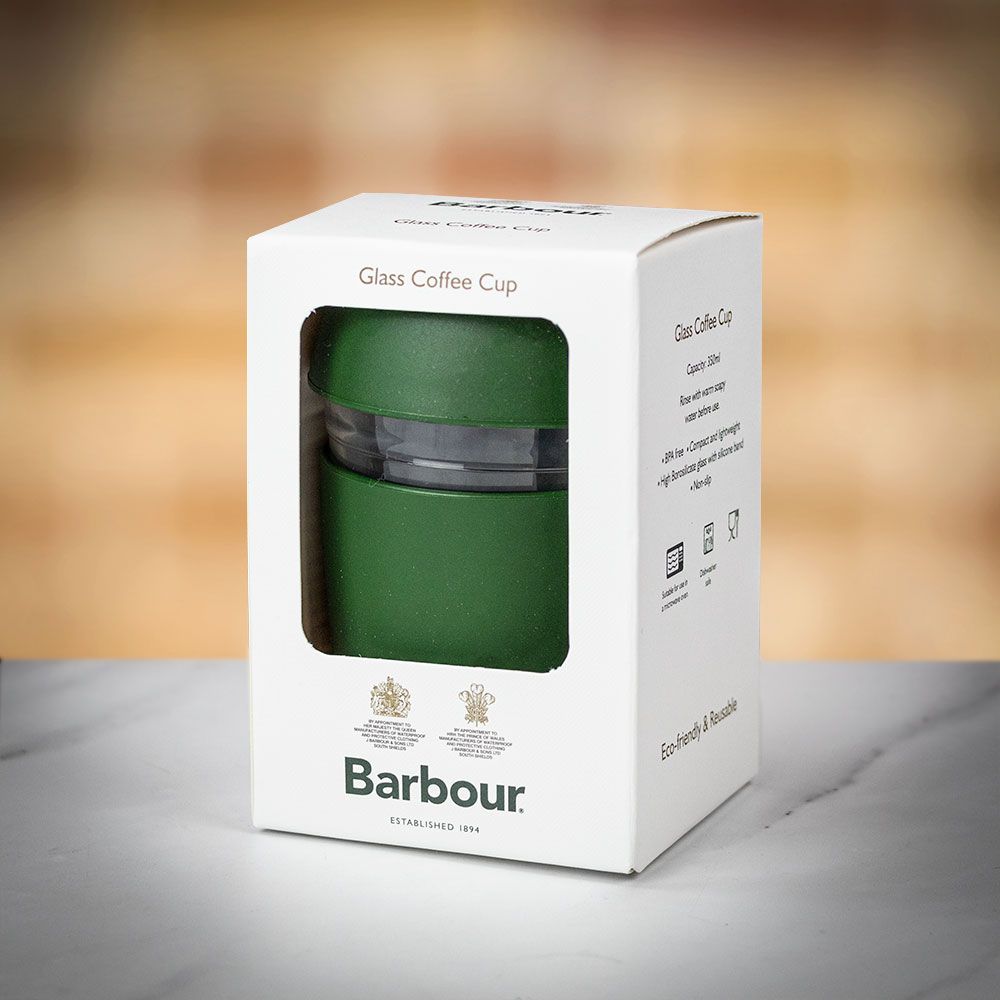 Barbour Glass Coffee Cup | Flasks & Bottles at Farrar & T
