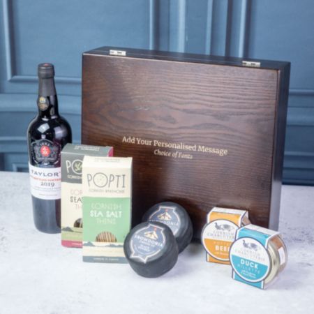 Taylor&#039;s Vintage Port with Artisan Cheese and Rillette Personalised Premium Hamper