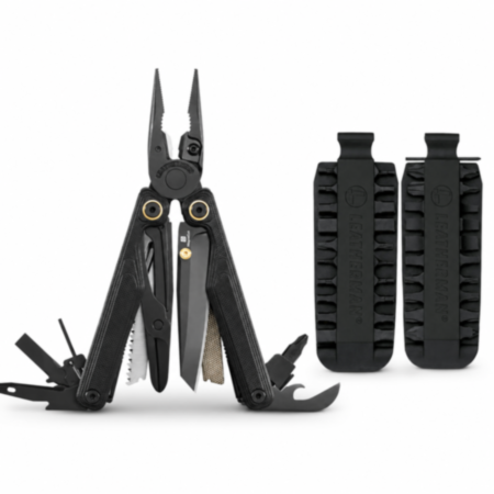 Leatherman Limited Edition Wave Alpha Multi-Tool and Bit Kit Bundle – Obsidian
