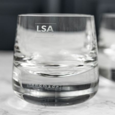 LSA International Set of Two Clear Bar Culture Whisky Glass 