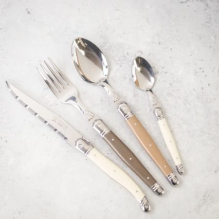 Jean Dubost 24pc Cutlery Set in Wooden Tray