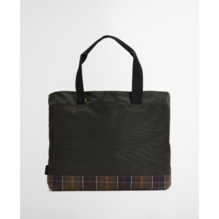 Barbour Field Wax Tote Bag - Sage/Classic